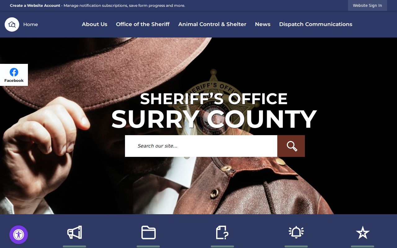 Surry County Sheriff's Office criminal history source